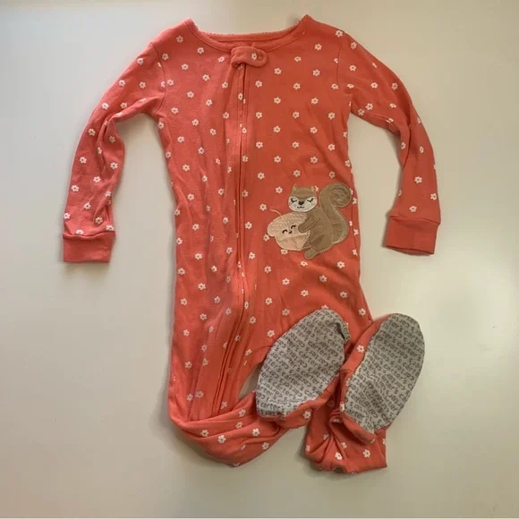 Carter's Kids Pajama Set - Pink, Orange, and Purple - Picture 10 of 13